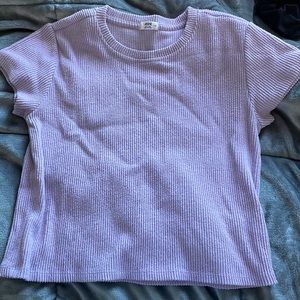Ardene Purple crop top size large